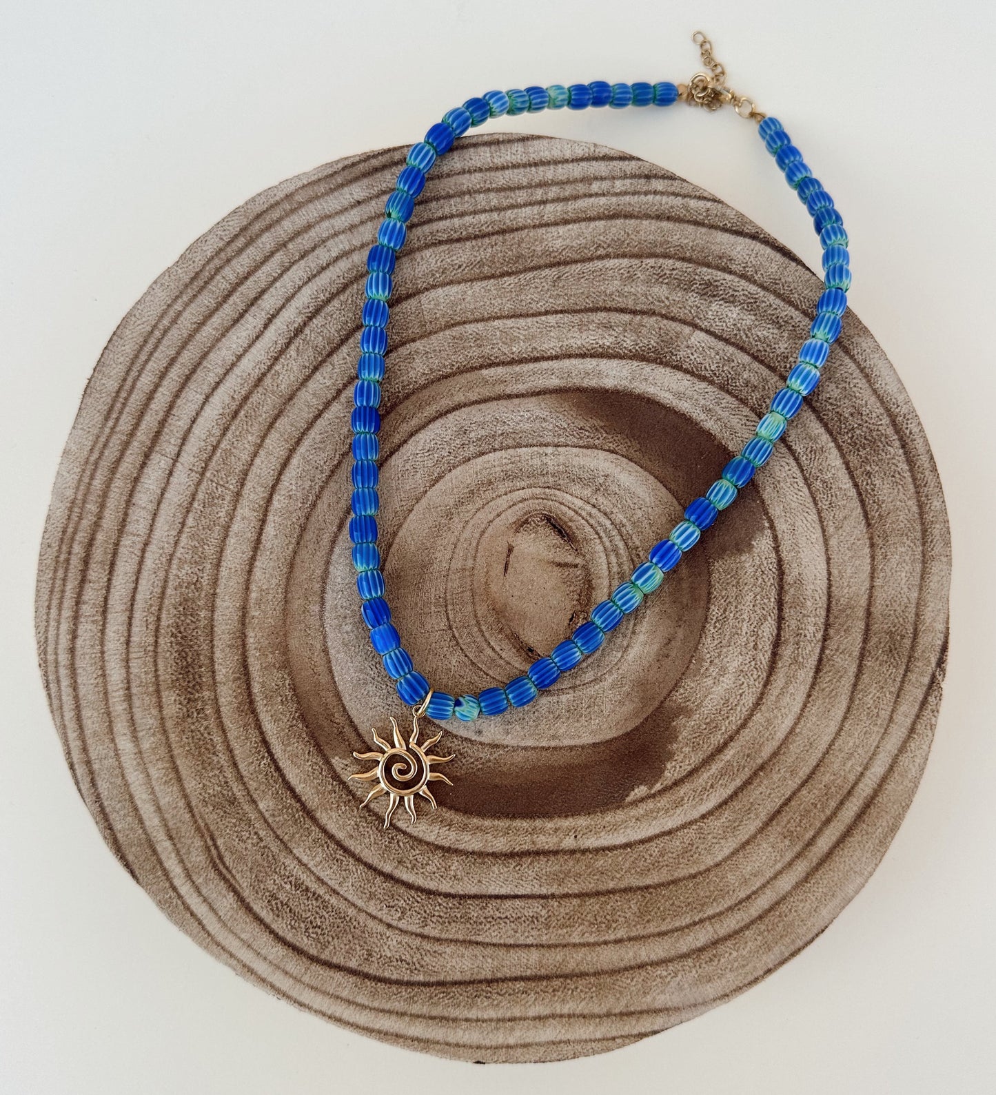 Blue stone sun